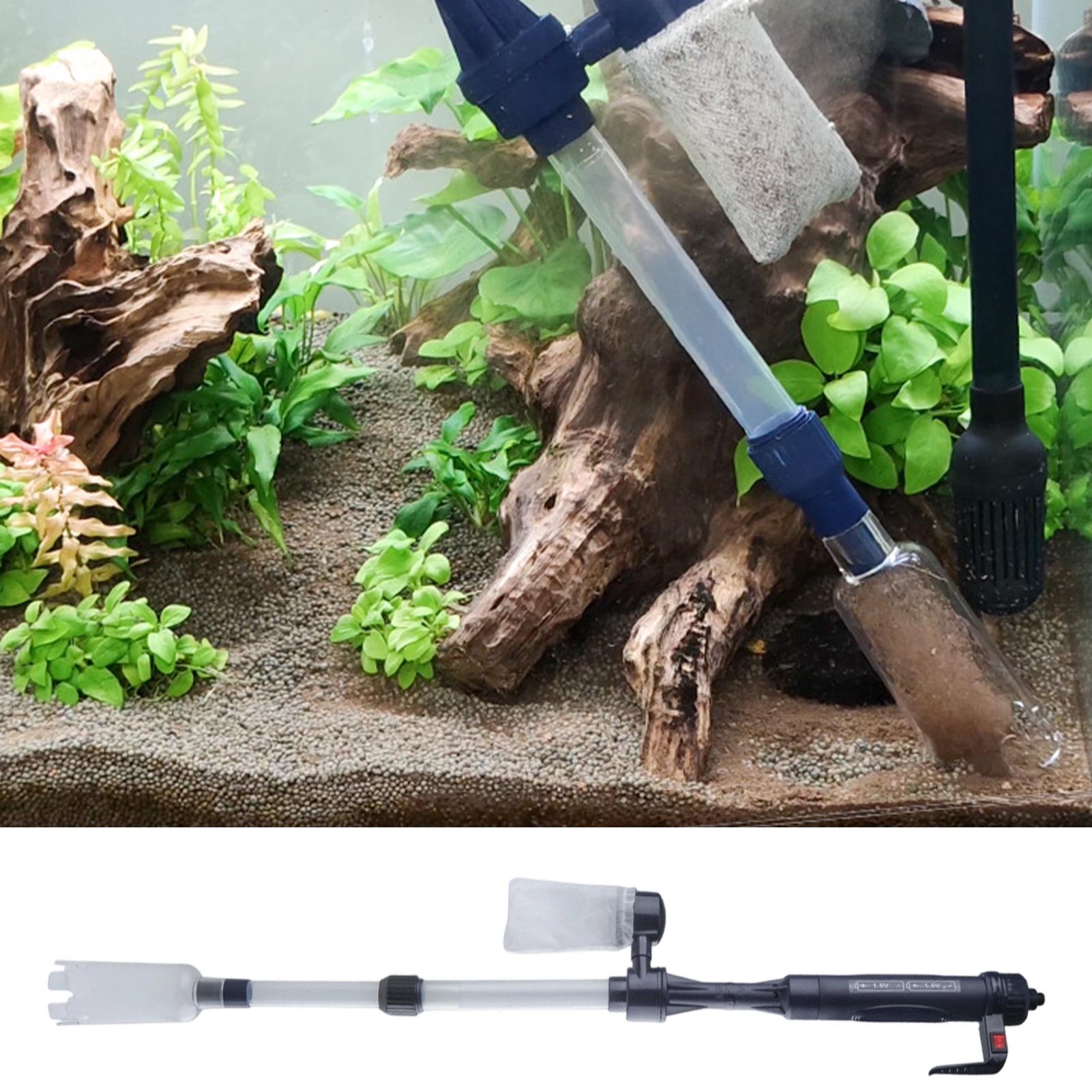 Aquarium Fish For Sale - ホットセール中！水槽用電動調整式ポータブルUSB砂吸い機、オフィス、アパート、寮に最適な水槽水換え機