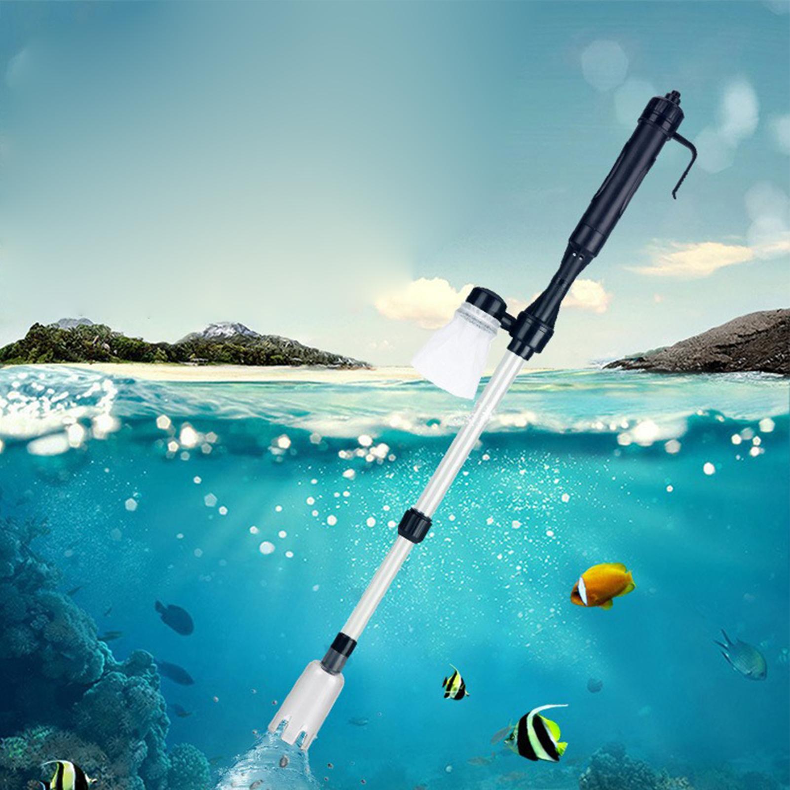 ホットセール中！水槽用電動調整式ポータブルUSB砂吸い機、オ - Aquarium Fish For Sale のレビューと価格