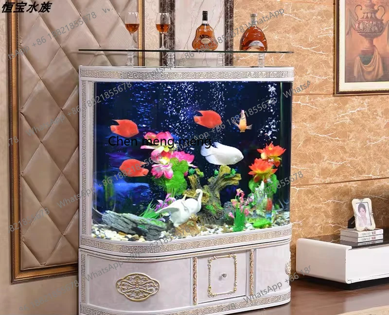 ヨーロッパ風ライトラグジュアリー、シンプルモダンな曲線型水槽 - Aquarium Fish For Sale のレビューと価格