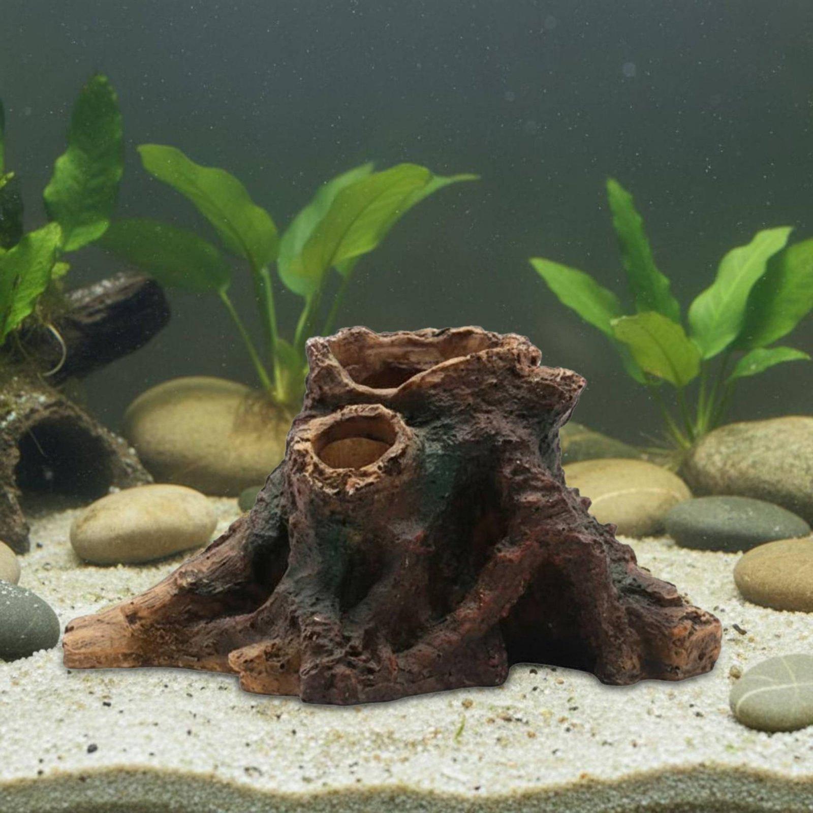 水槽の景観装飾、水槽デコレーション、樹脂製の木の幹のシェルタ - Aquarium Fish In のレビューと価格