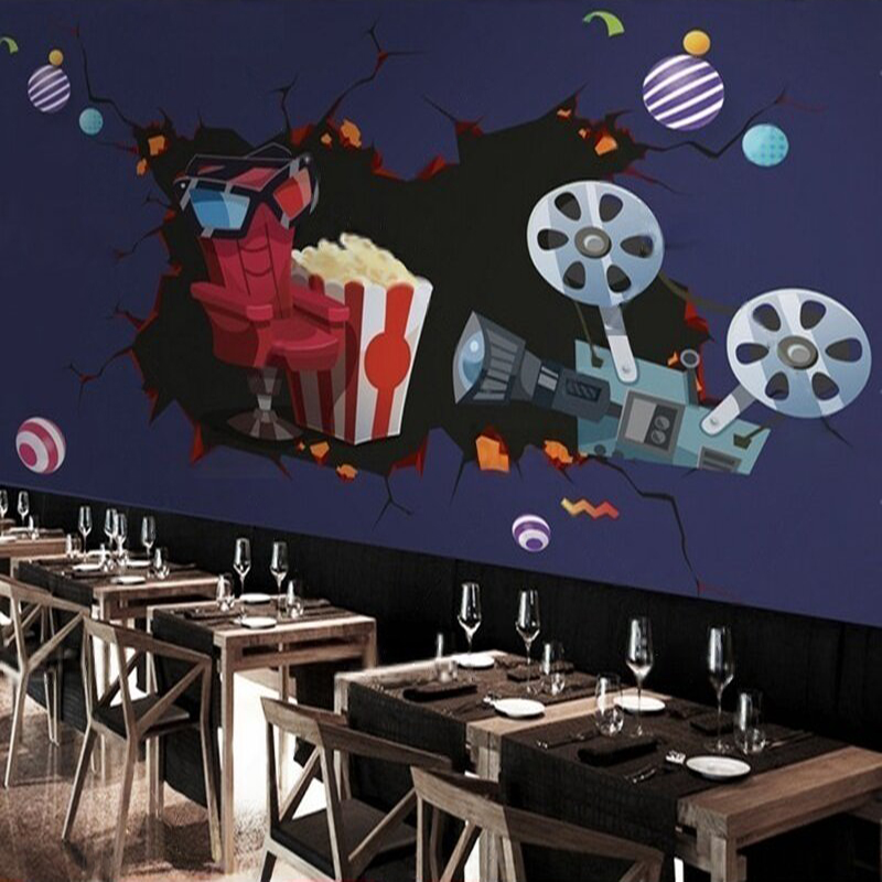 ユニークで新鮮なシネマカメラフィルムコーラポップコーンレトロ - Background Film 3D のレビューと価格