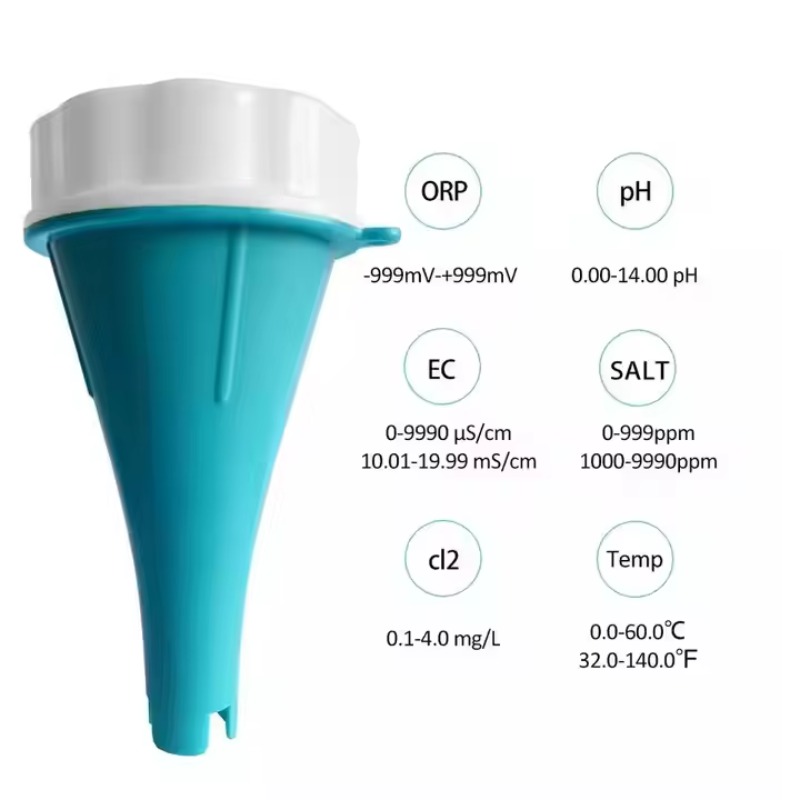 6-in-1スマート水質モニター：EC、PH、ORP、温度、 - Aquarium Fish In のレビューと価格